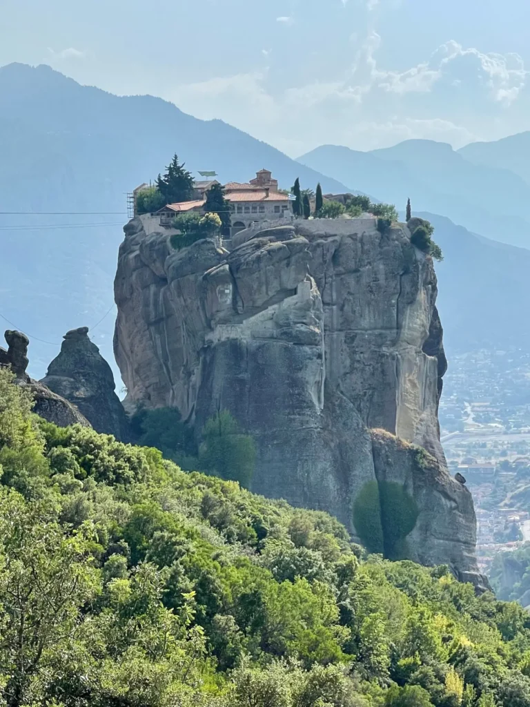 Monastery of the Holy Trinity, Meteora, Greece - July 2021