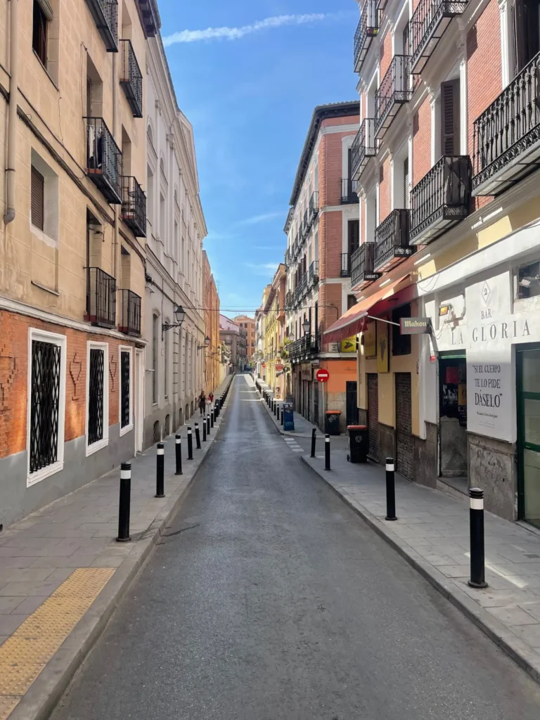 Sen Bernardo Street, Madrid, Spain - August 2025