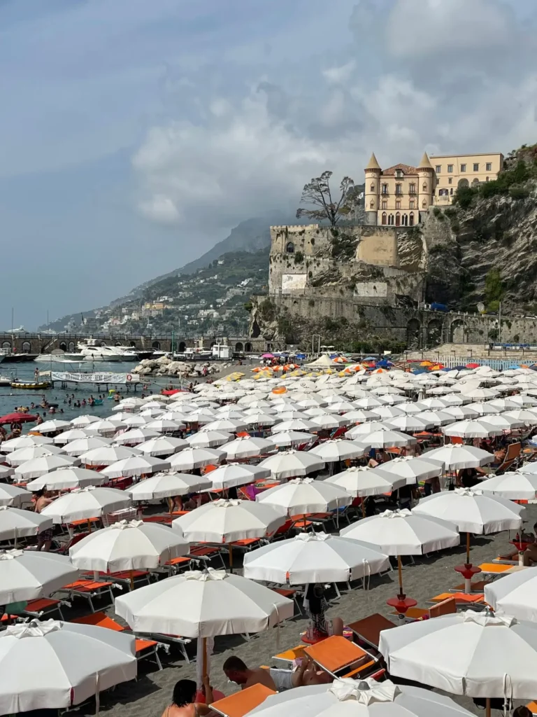 Beach, Maiori, Italy - July 2023