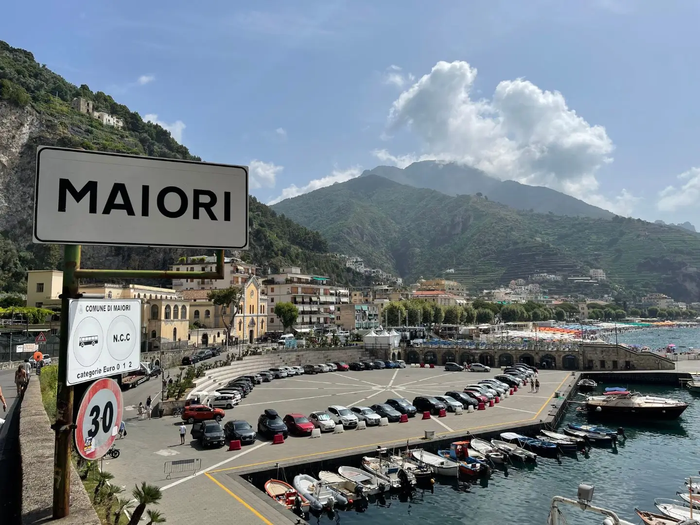 Town, Maiori, Italy - July 2023