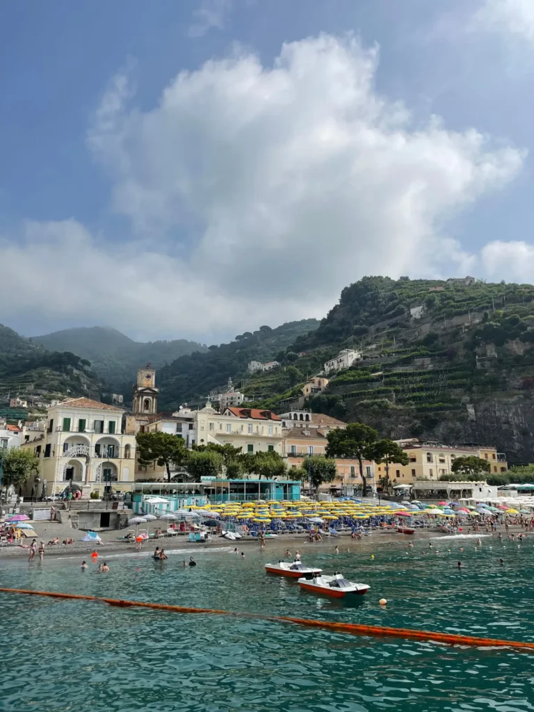Beach, Minori, Italy - July 2023