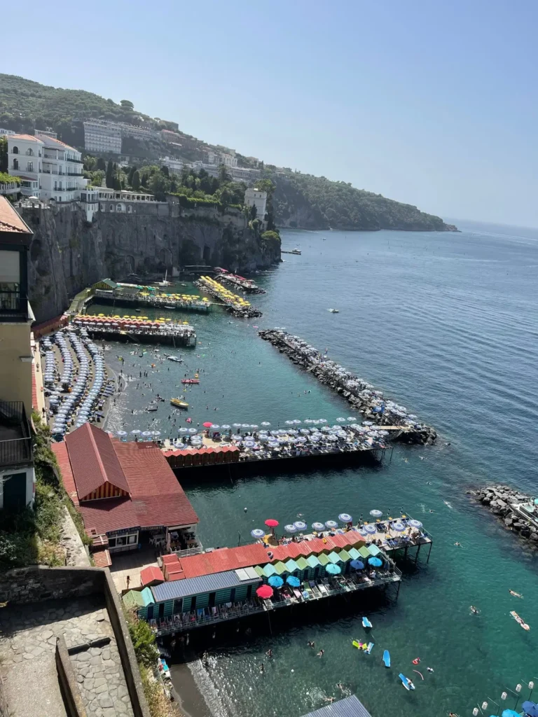 Beach, Sorrento, Italy - July 2023