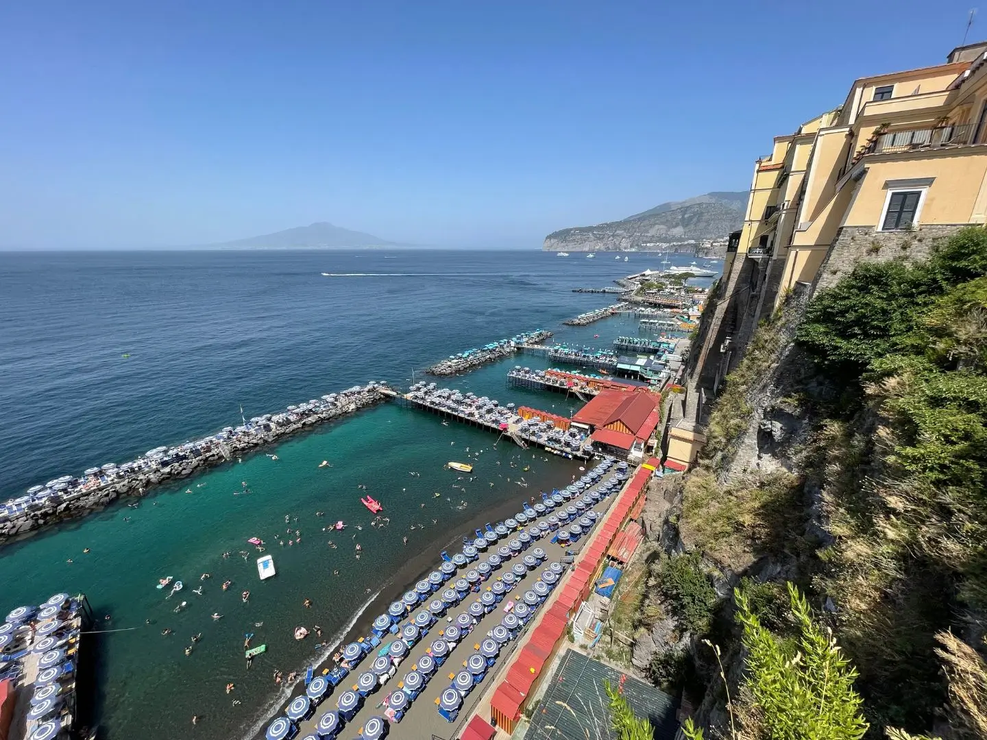 Beach, Sorrento, Italy - July 2023