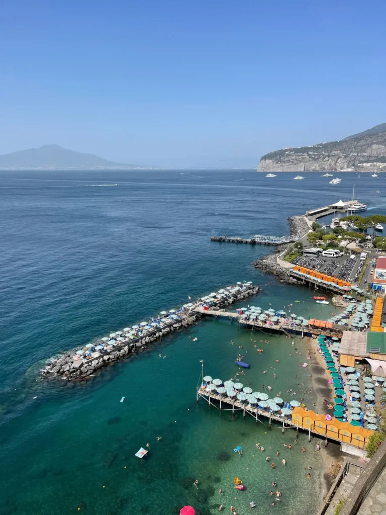 Beach, Sorrento, Italy - July 2023