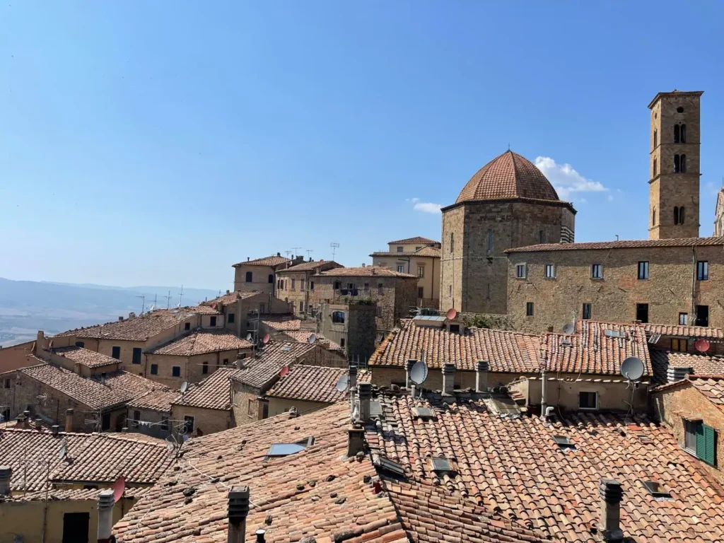 Roofs, Volterra, Italy - July 2023