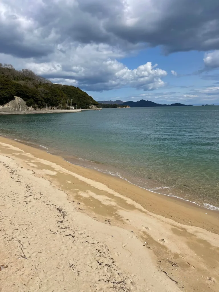 Tachibana Tsurigahama Beach, Onomichi, Japan - April 2025