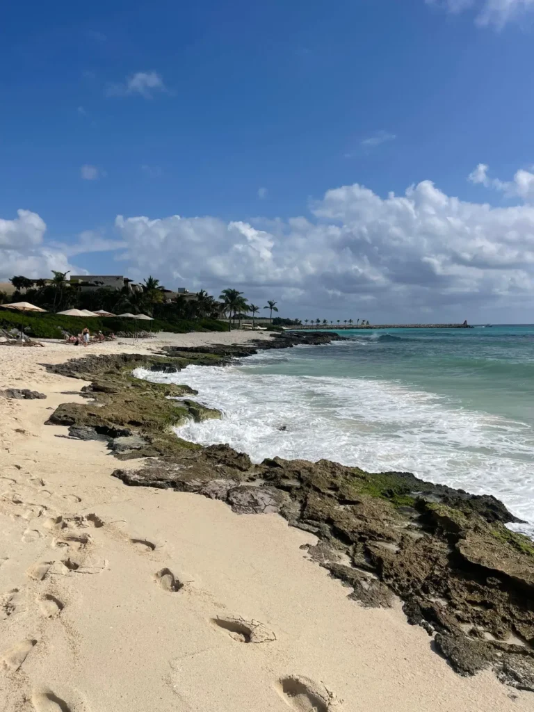 Beach, Playa del Carmen Beach, Mexico - February 2025