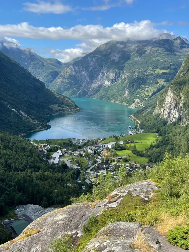 Geiranger Town, Geiranger, Norway - August 2025