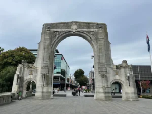Bridge of Remembrance, Christchurch, New Zealand - March 2024
