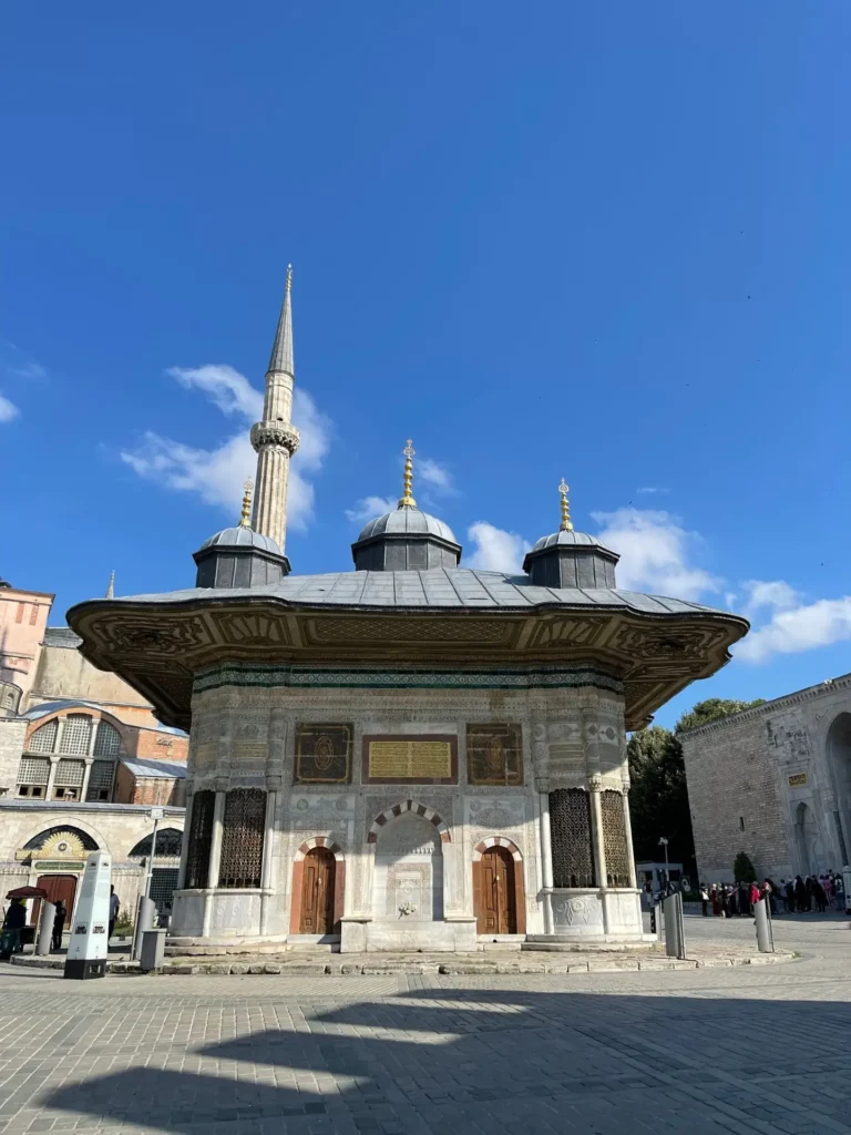 Fountain of Sultan Ahmed III, Istanbul, Turkey - July 2022
