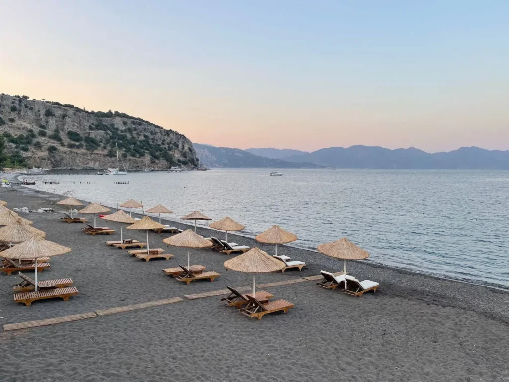 Beach, Kumlubuk, Turkey - July 2022