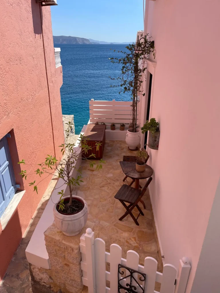 Alley, Chalki, Greece - September 2025