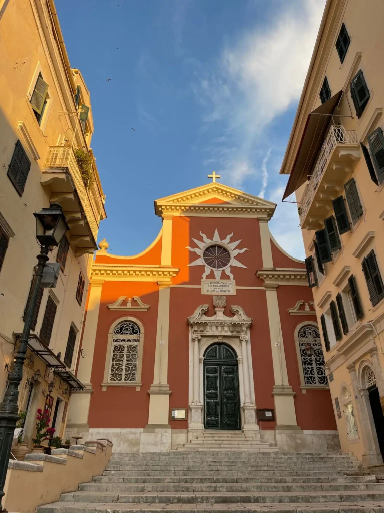 Holy Metropolitan Church, Corfu, Greece - July 2021