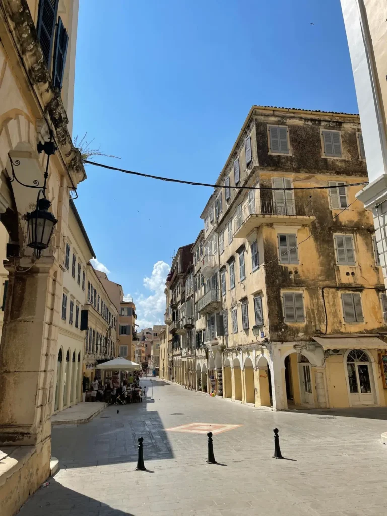 Streets, Corfu, Greece - July 2021
