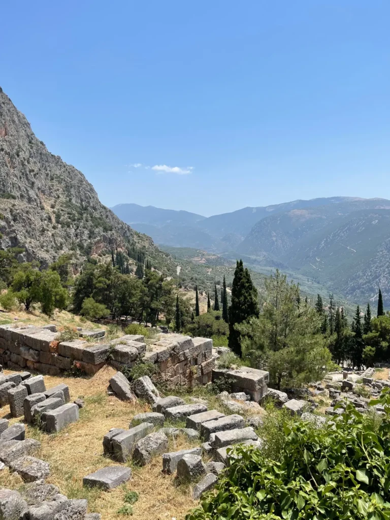 Ruins, Delphi, Greece - June 2021