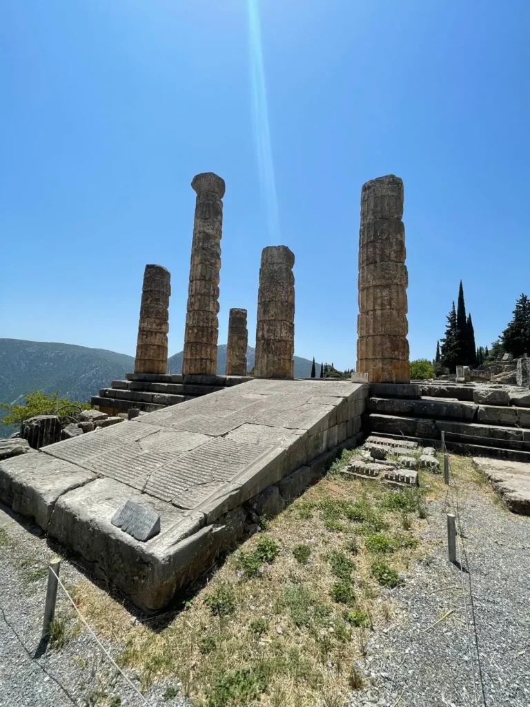 Temple of Apollo, Delphi, Greece - June 2021