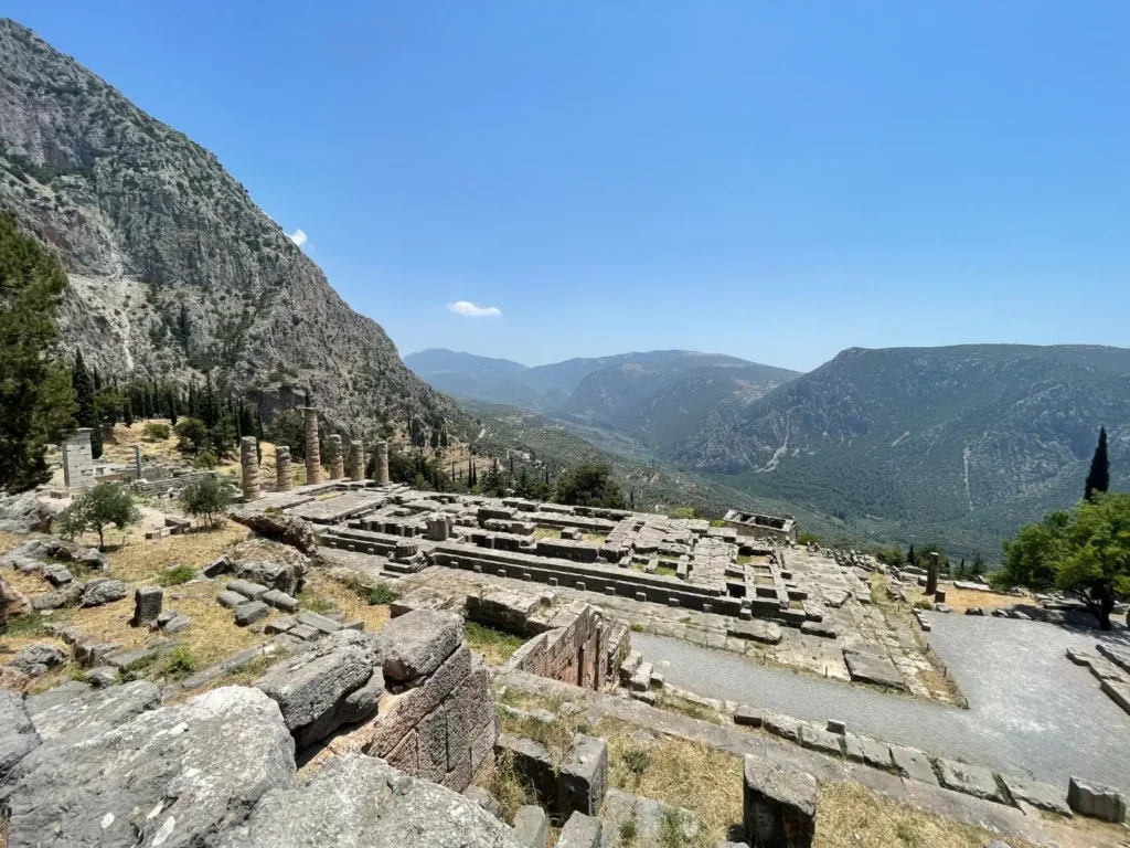 Temple of Apollo, Delphi, Greece - June 2021