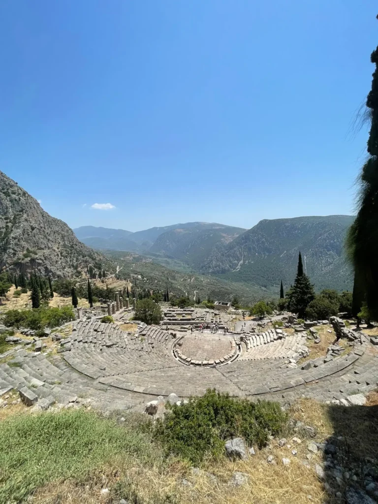 The Ancient Theater, Delphi, Greece - June 2021
