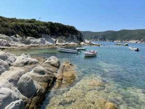 Beach, Kalamitsi, Greece - July 2021