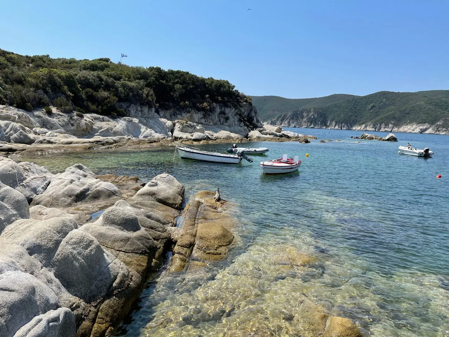 Beach, Kalamitsi, Greece - July 2021