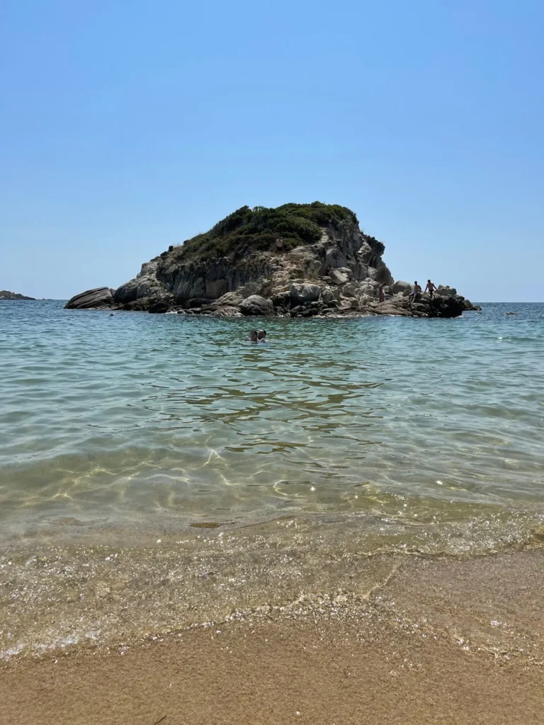 Beach, Kalamitsi, Greece - July 2021