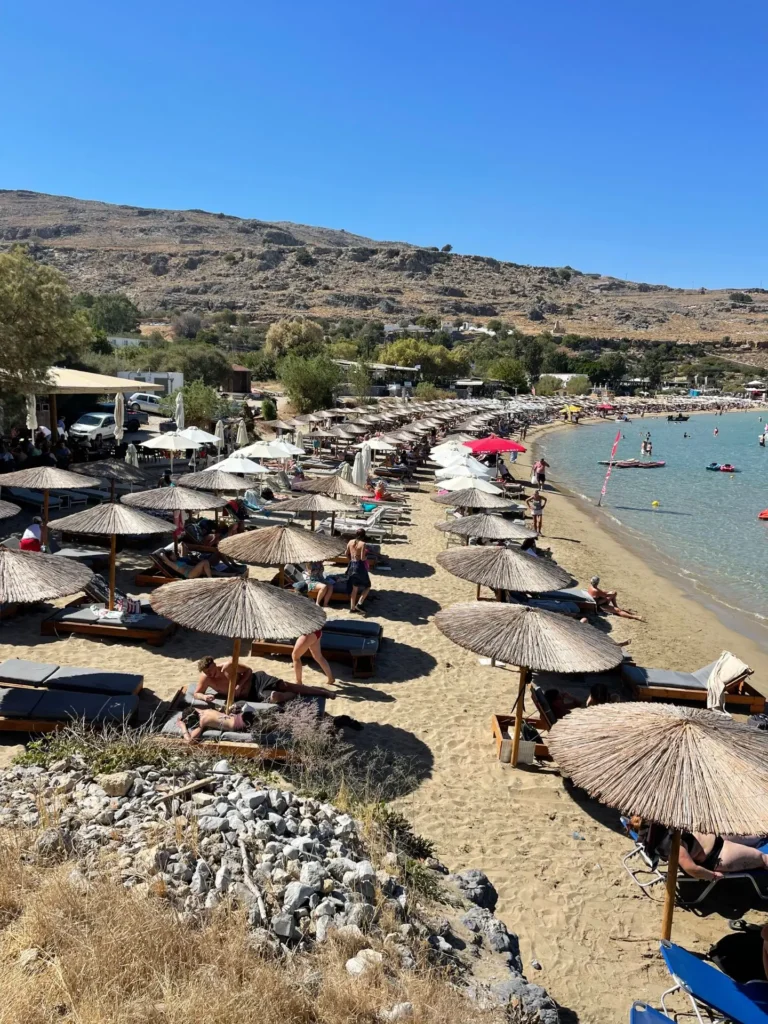 Beach, Lindos, Greece - September 2025