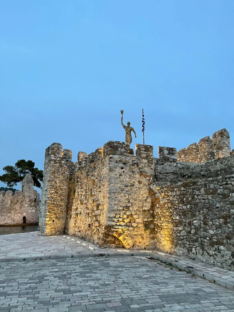 Miguel de Cervantes Monument, Nafpaktos, Greece - June 2021