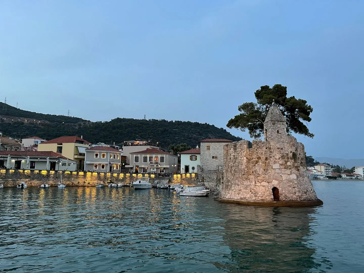 Venetian Port, Nafpaktos, Greece - June 2021