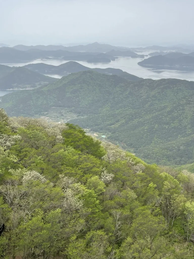 View from Geoje Panaroma Cable Car, Geoje, South Korea - April 2026