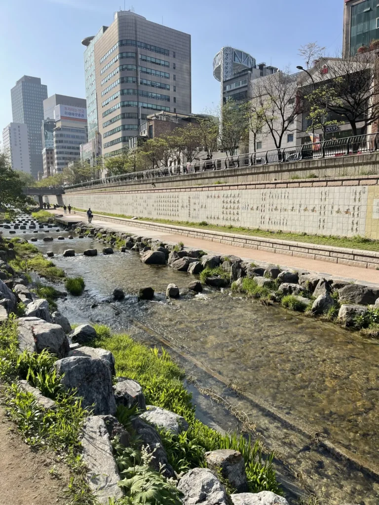 Cheonggyecheon Stream, Seoul, South Korea - April 2026