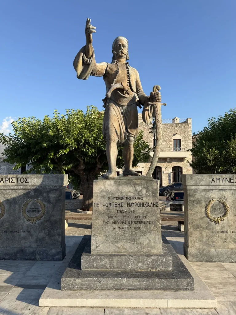 Statue of Petrobey, Areopoli, Greece - July 2026